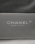 Metallic Caviar Quilted Mini CHNL 25 Handbag Anthracite