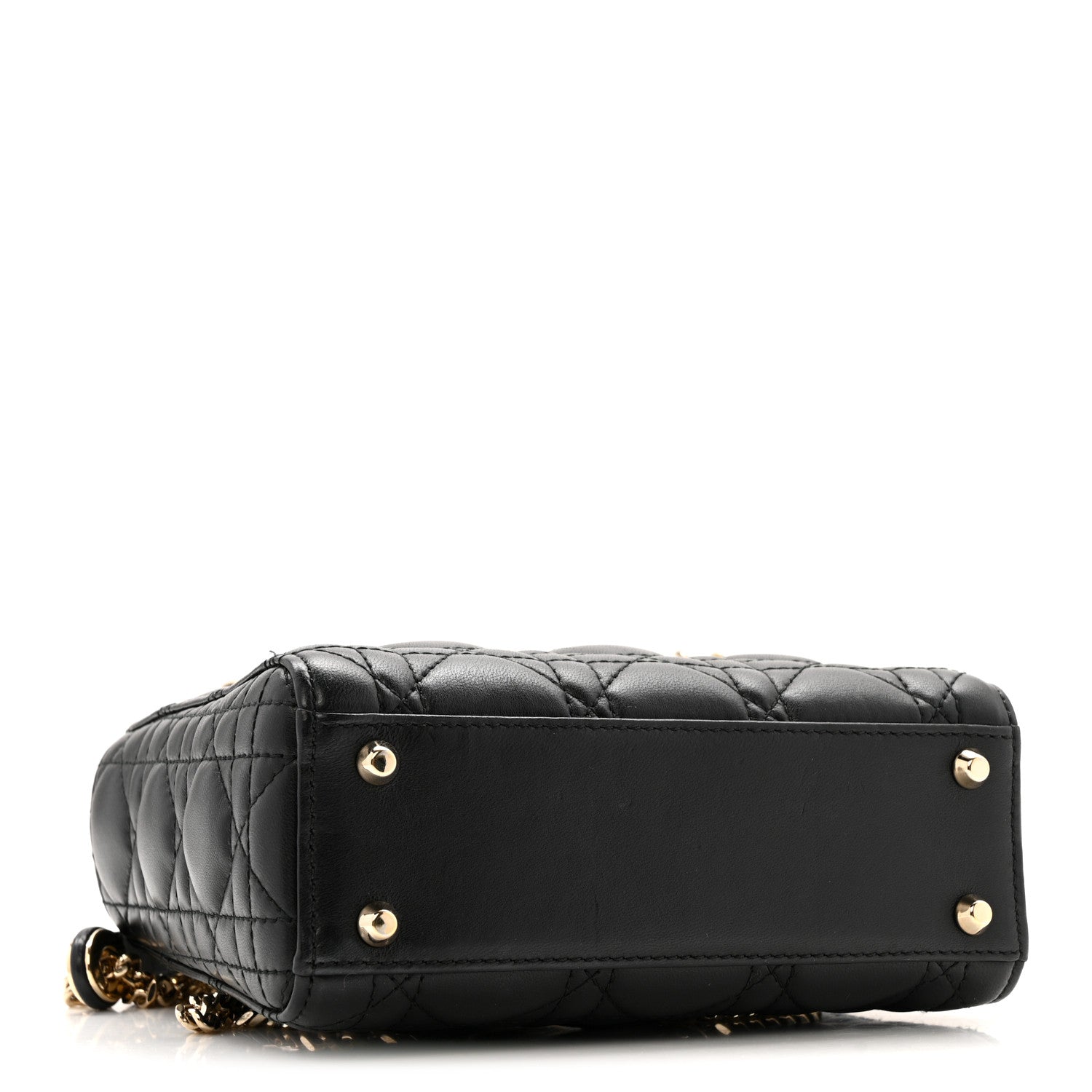 Lambskin Cannage Mini Lady D1OR Black