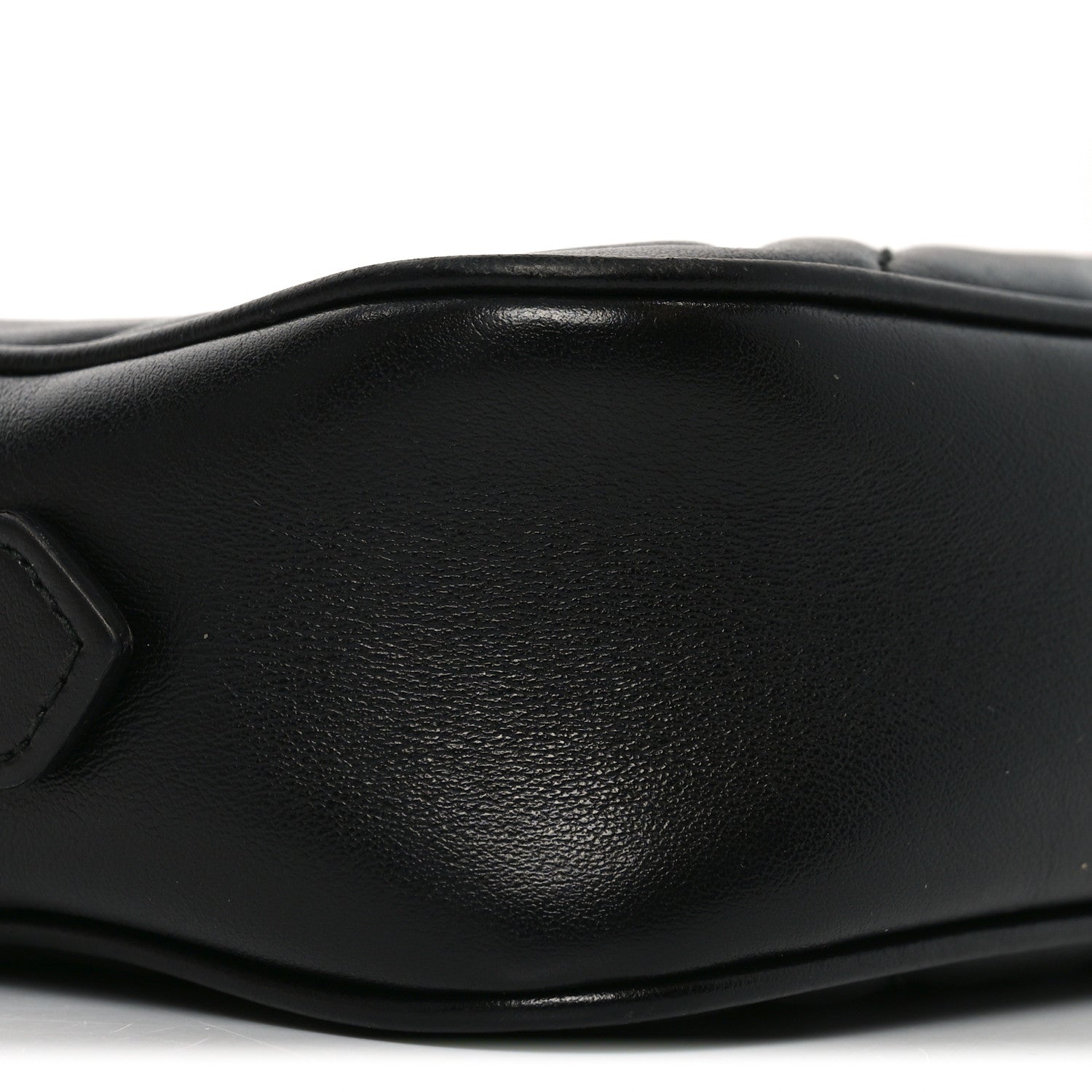 Calfskin Matelasse Mini GG Marmont Chain Shoulder Bag Black