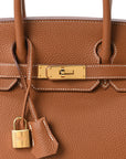 Togo Birkin 30 Gold