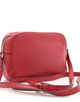 Pebbled Calfskin Small Soho Disco Bag Vibrant Red