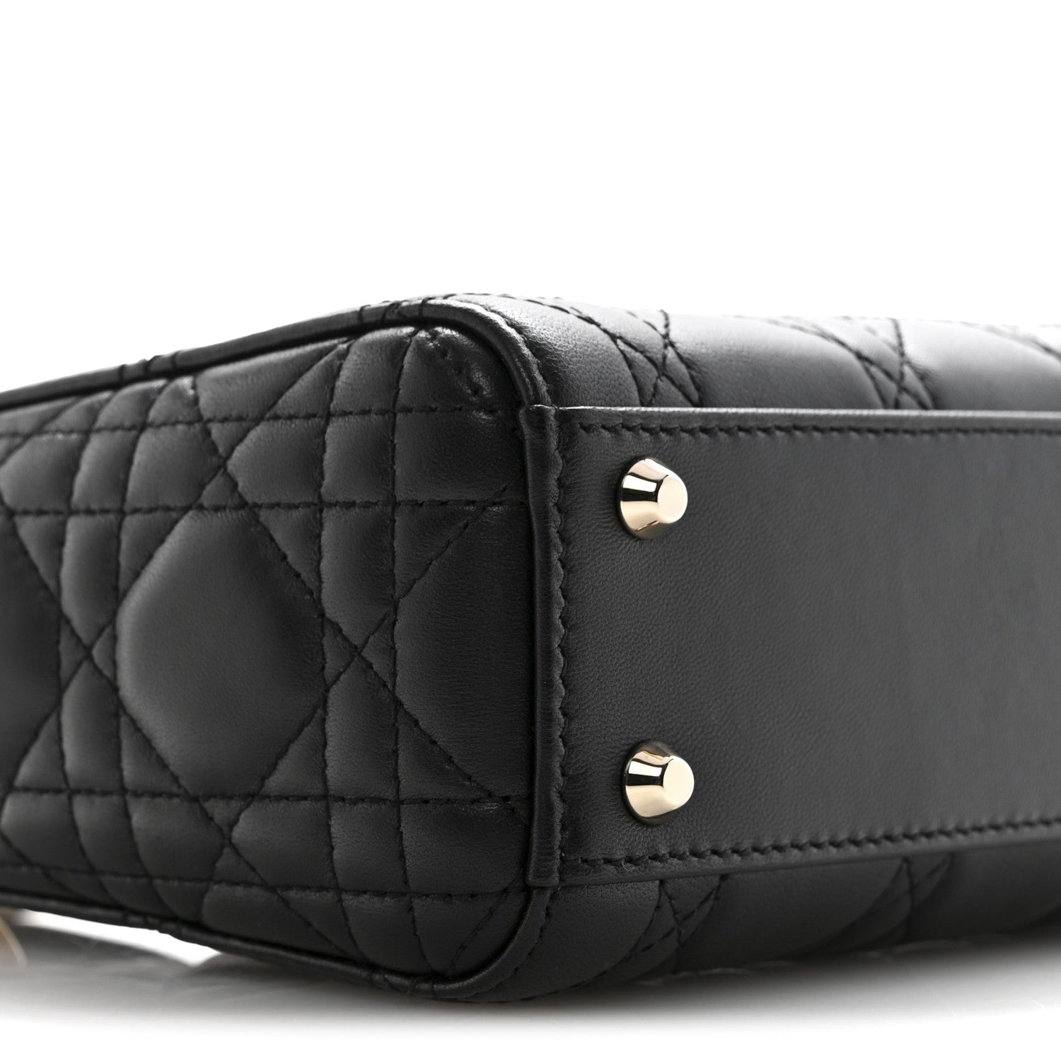 Lambskin Cannage Mini Lady D1OR Black