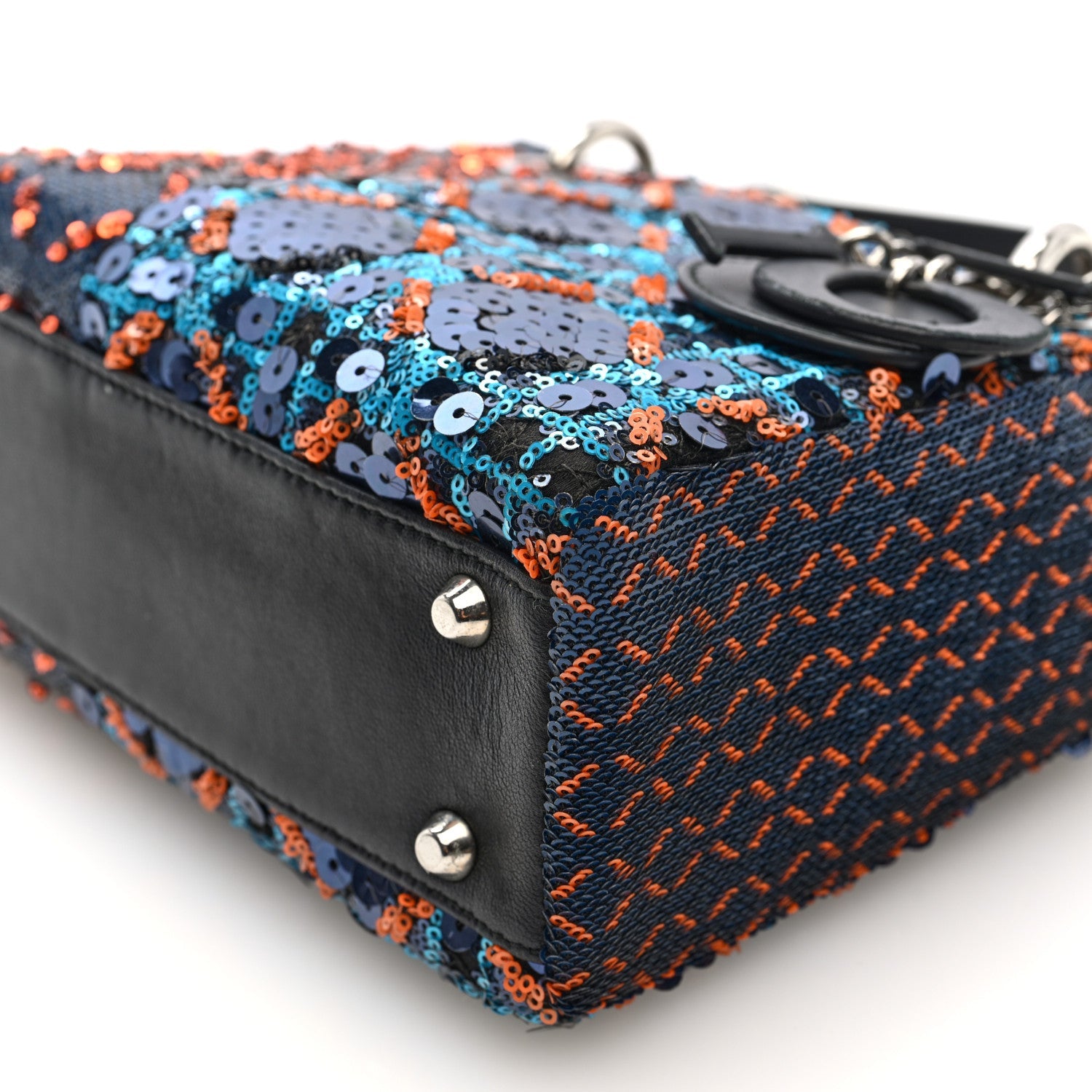 Sequin Lambskin Esprit Tokyo Mini Lady D1OR Blue Multicolor