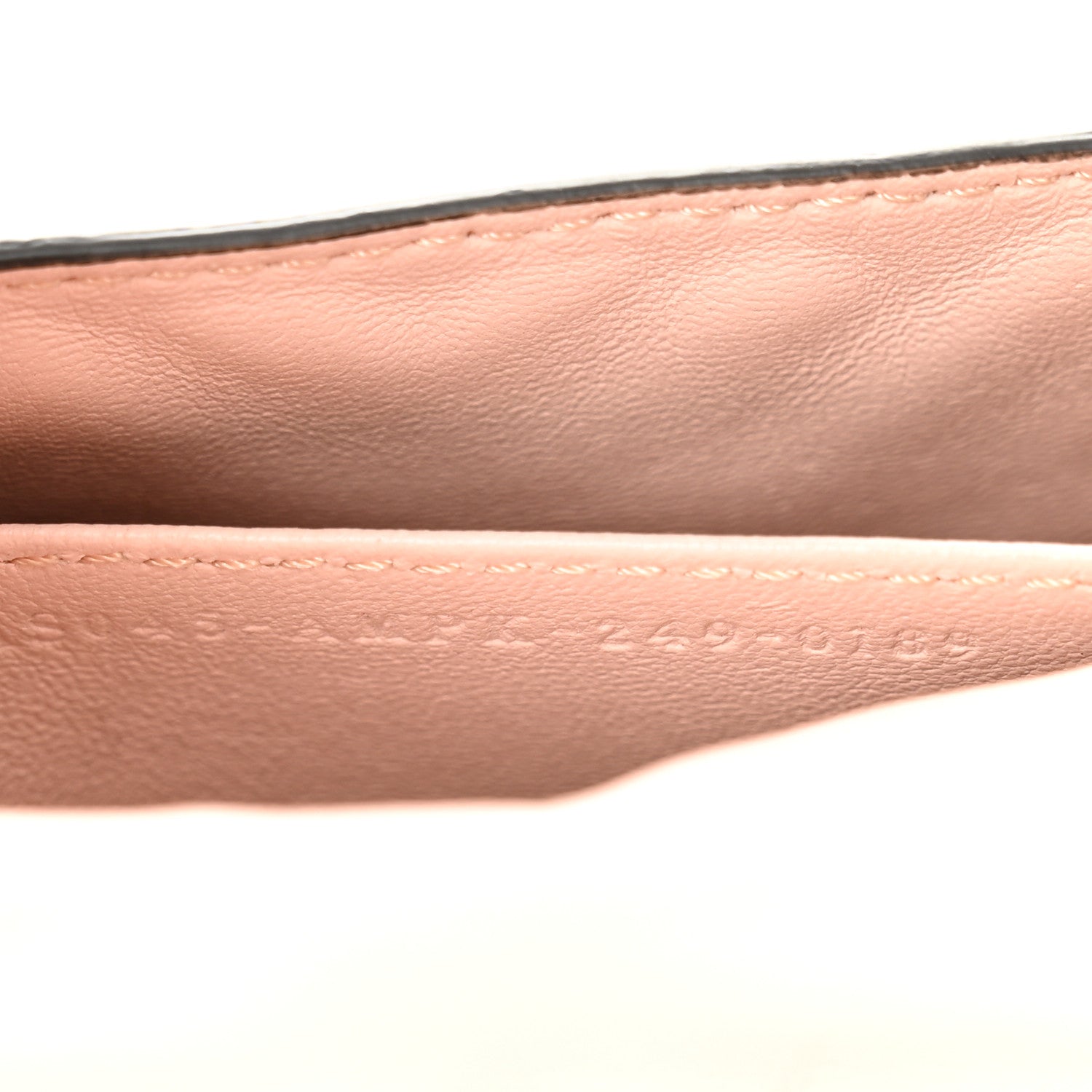 Nappa Matisse FF Embossed Nano Baguette Charm Rosa Quarzo