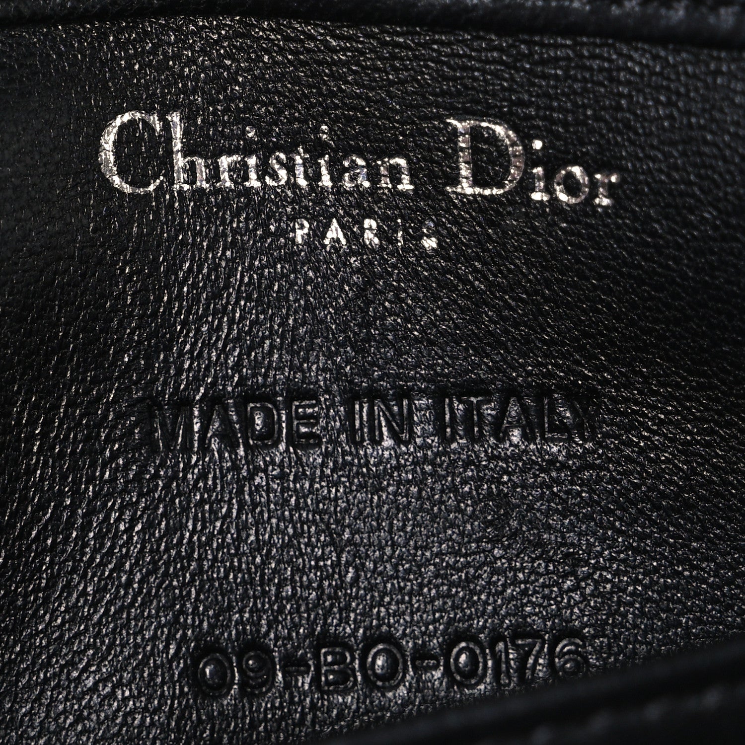 Lambskin Baby D1ORama Flap Bag Black