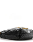 Shiny Calfskin Quilted Mini CHNL 22 Black