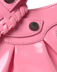Patent Faux Leather Le Cagole Shoulder Bag XS Sweet Pink