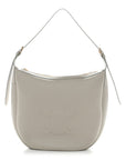 Supple Calfskin Cuir Triomphe Heloise Shoulder Bag Light Stone