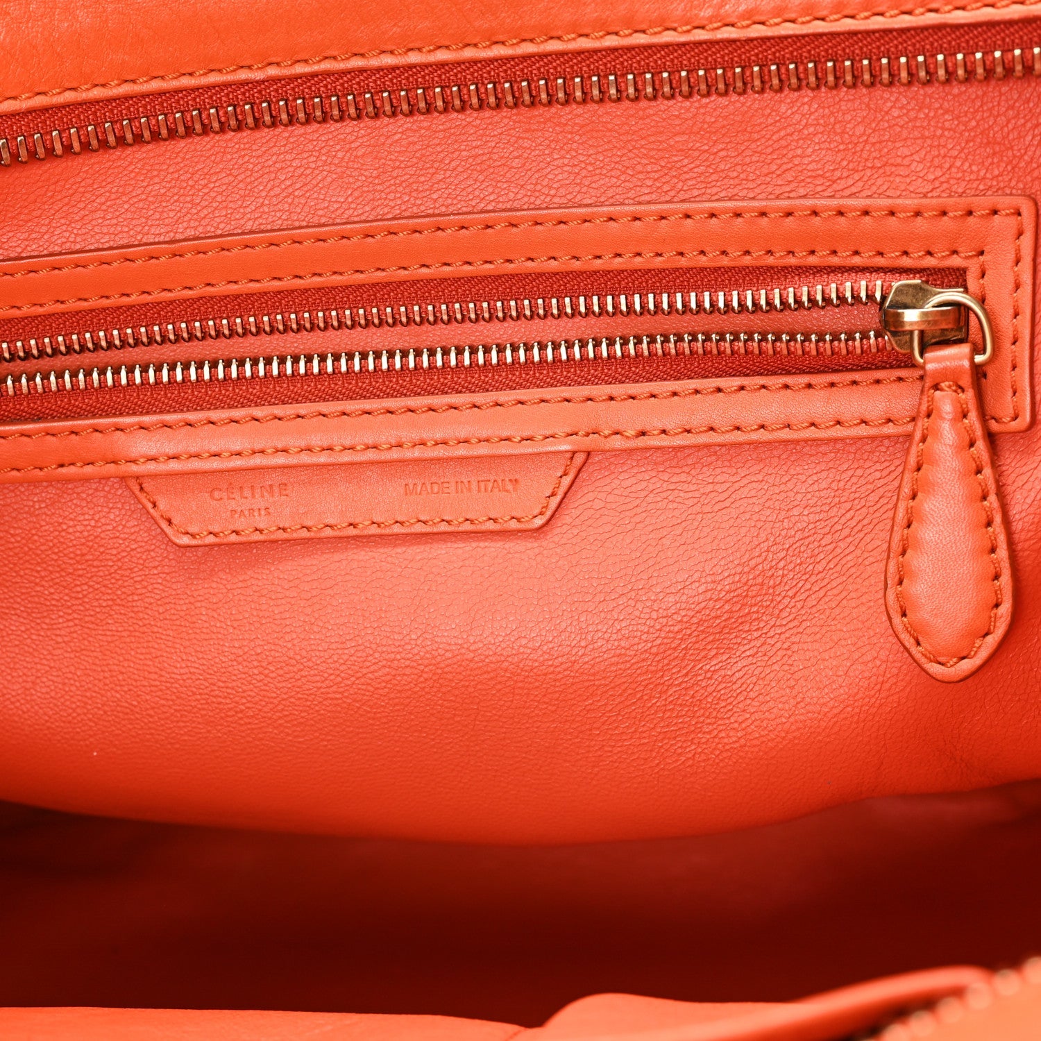 Smooth Calfskin Mini Luggage Orange