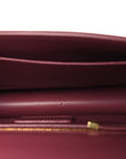 Smooth Calfskin 30 Montaigne Flap Bag Burgundy