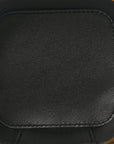 Patent Calfskin Triomphe Mini Vanity Case Black