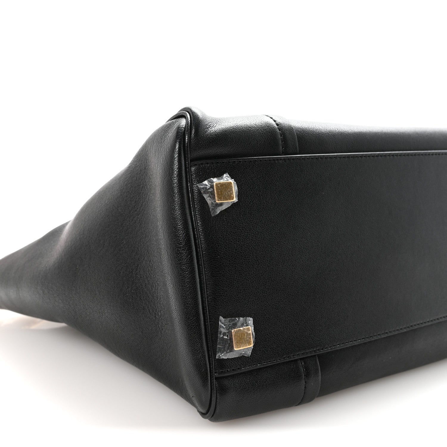 Supple Shiny Lambskin Luggage Black