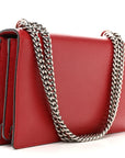 Dollar Calfskin Swarovski Crystal Small Dionysus Shoulder Bag Hibiscus Red