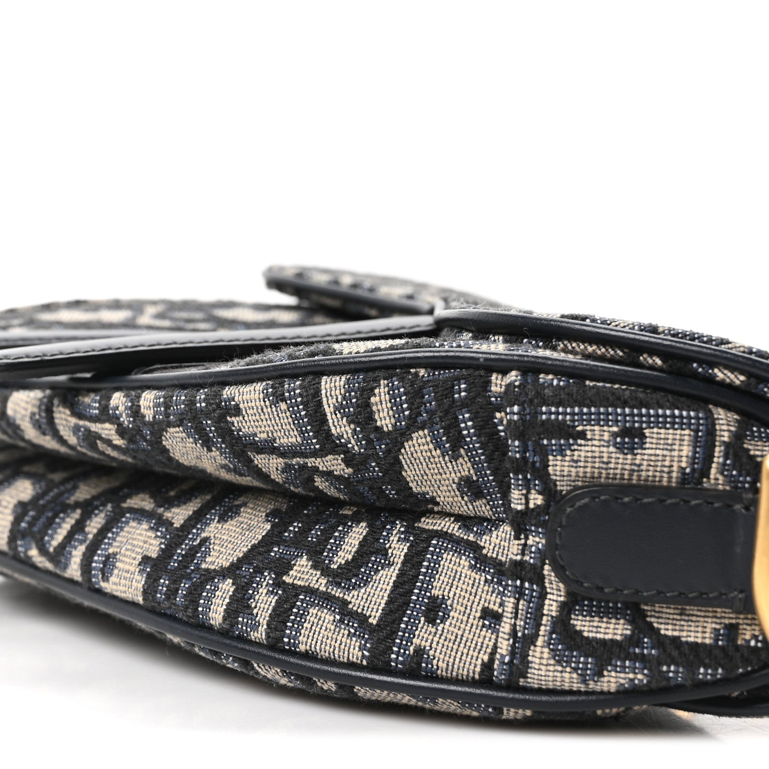 Oblique Mini Saddle Bag With Strap Blue