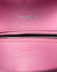 Semi Shiny Smooth Calfskin Small Downtown Shoulder Bag Candy Pink
