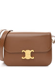 Shiny Calfskin Medium Triomphe Bronze