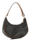 Triomphe Canvas Calfskin Ava Shoulder Bag Tan