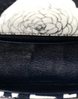 Jersey Quilted Camellia 2.55 Reissue Mini Flap Black White