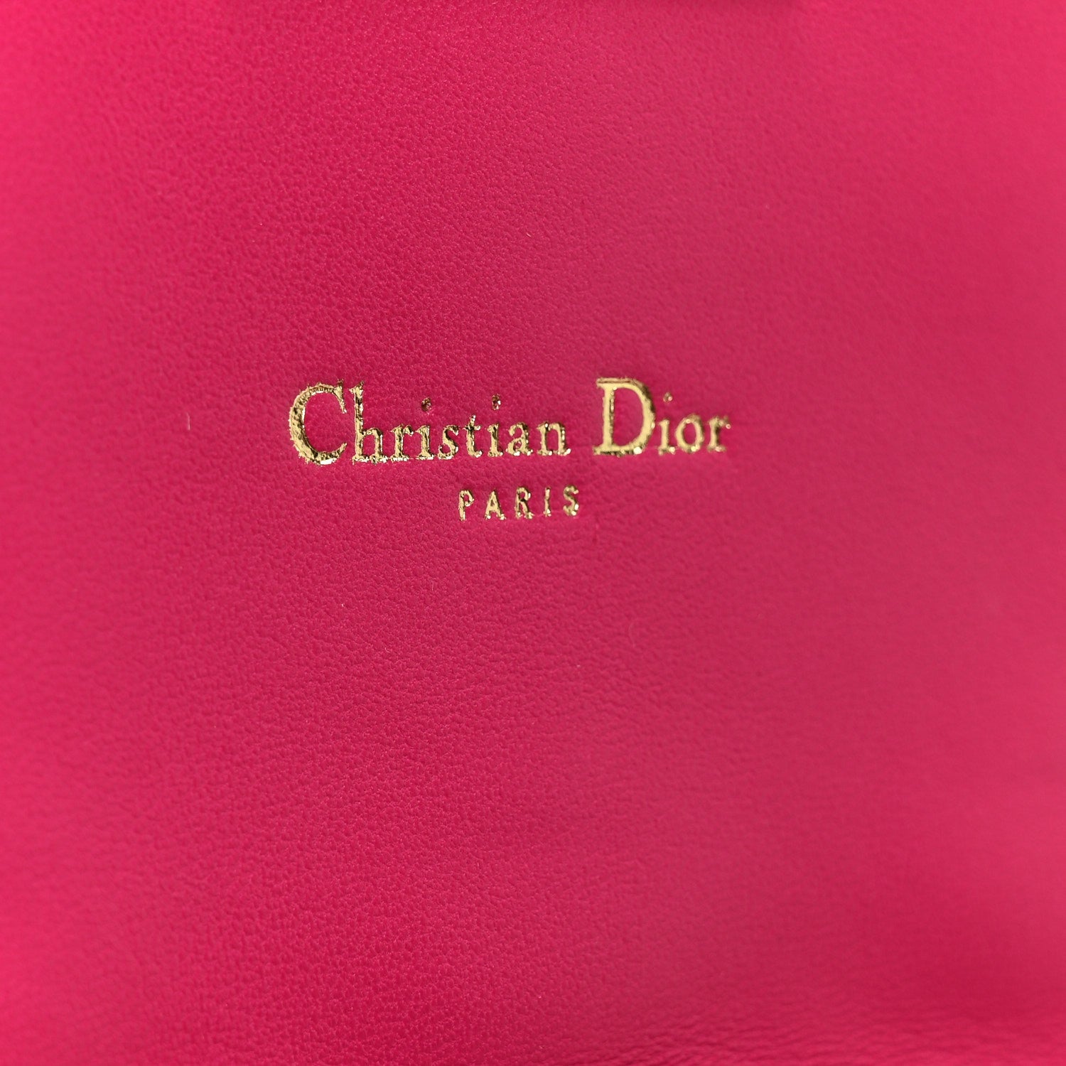 Lambskin Cannage Miss D1OR Promenade Pouch Fuchsia