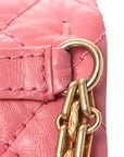 Aged Calfskin Quilted 2.55 Reissue Flap Belt Bag Pink