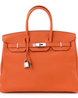 Togo Birkin 35 Orange