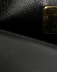 Lambskin Quilted Mini Rectangular Flap Black
