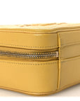Caviar Quilted Small CC Filigree Vanity Case Yellow