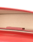 Glazed Calfskin Le Bambino Long Red