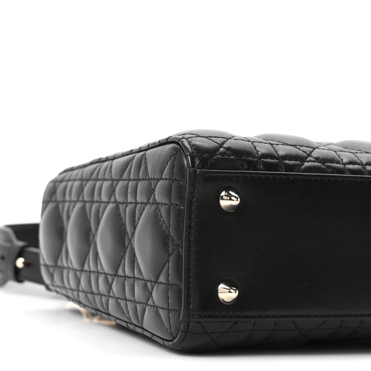 Lambskin Cannage Small My ABCD1OR Lady D1OR Black