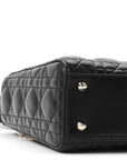 Lambskin Cannage Small My ABCD1OR Lady D1OR Black