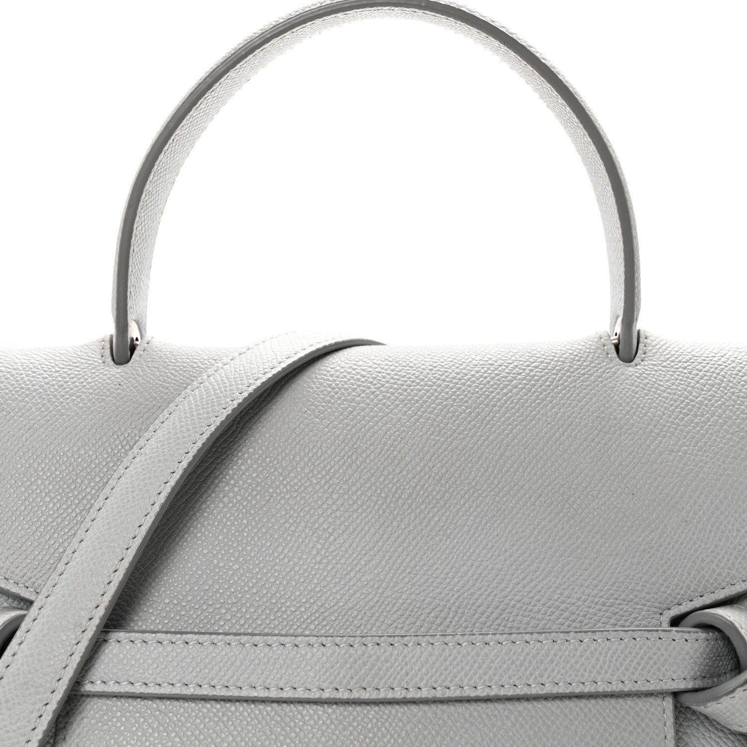Grained Calfskin Micro Belt Bag Cloud
