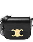 Shiny Calfskin Mini Triomphe Black