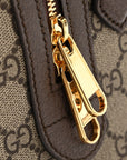 GG Supreme Monogram Web Small Ophidia Top Handle Bag  Beige Ebony