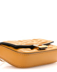 Nappa Matisse FF Embossed Nano Baguette Charm Zucca