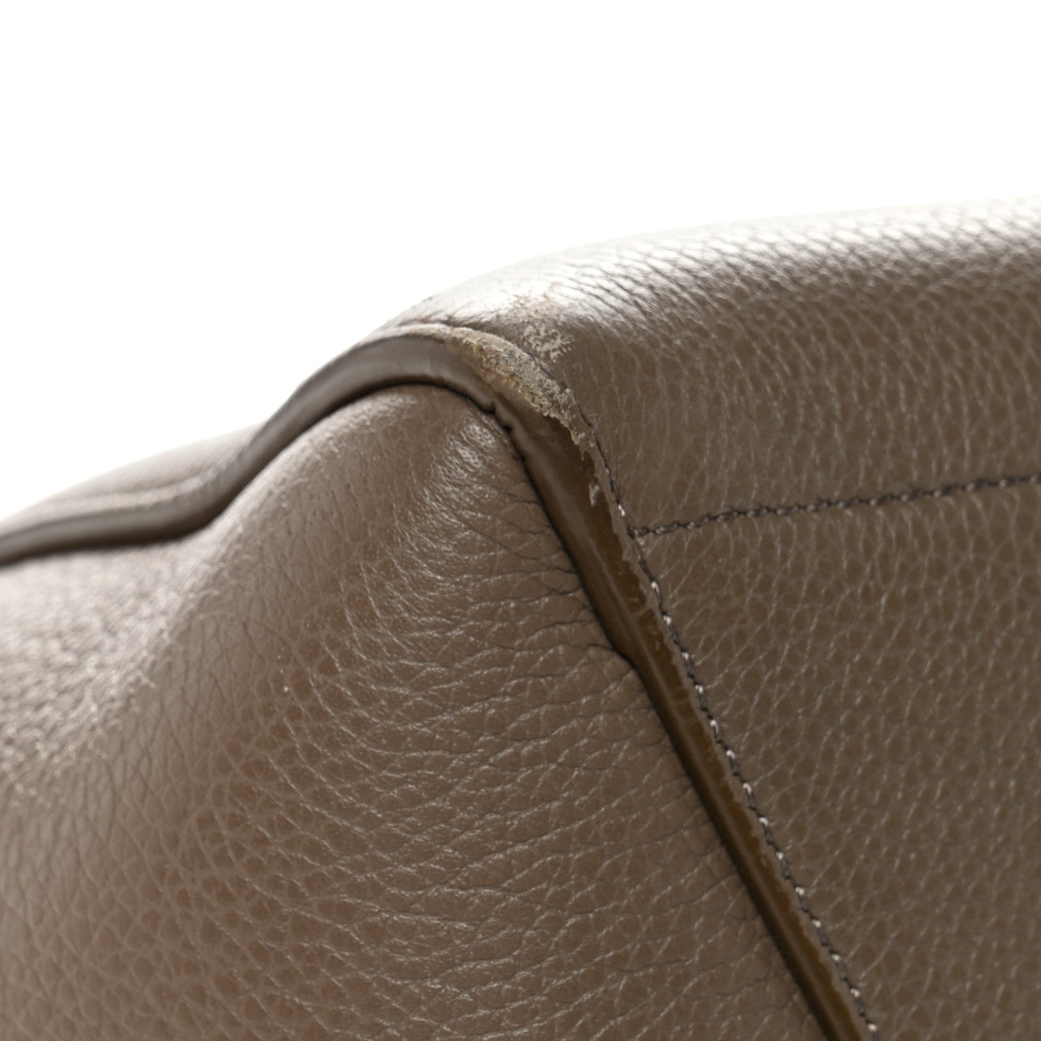 Soft Grained Calfskin Sangle Bucket Bag Taupe