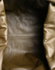 Smooth Butter Calf The Pouch Oversized Clutch Mustard