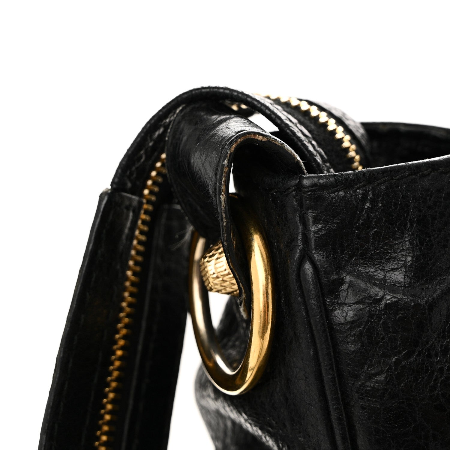 Agneau Giant 12 Gold Hardware Velo Black