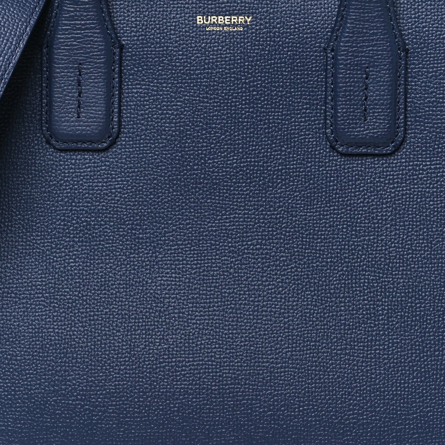 Derby Calfskin Vintage Check Medium Banner Tote Regency Blue