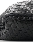 Nappa Intrecciato Medium Veneta Hobo Black