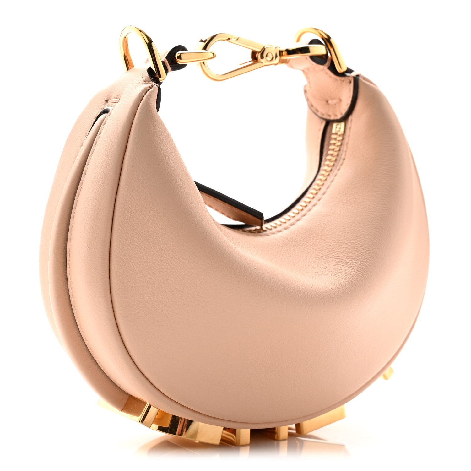 Vitello Grace Matte Nano FNDIgraphy Hobo Charm Light Rose