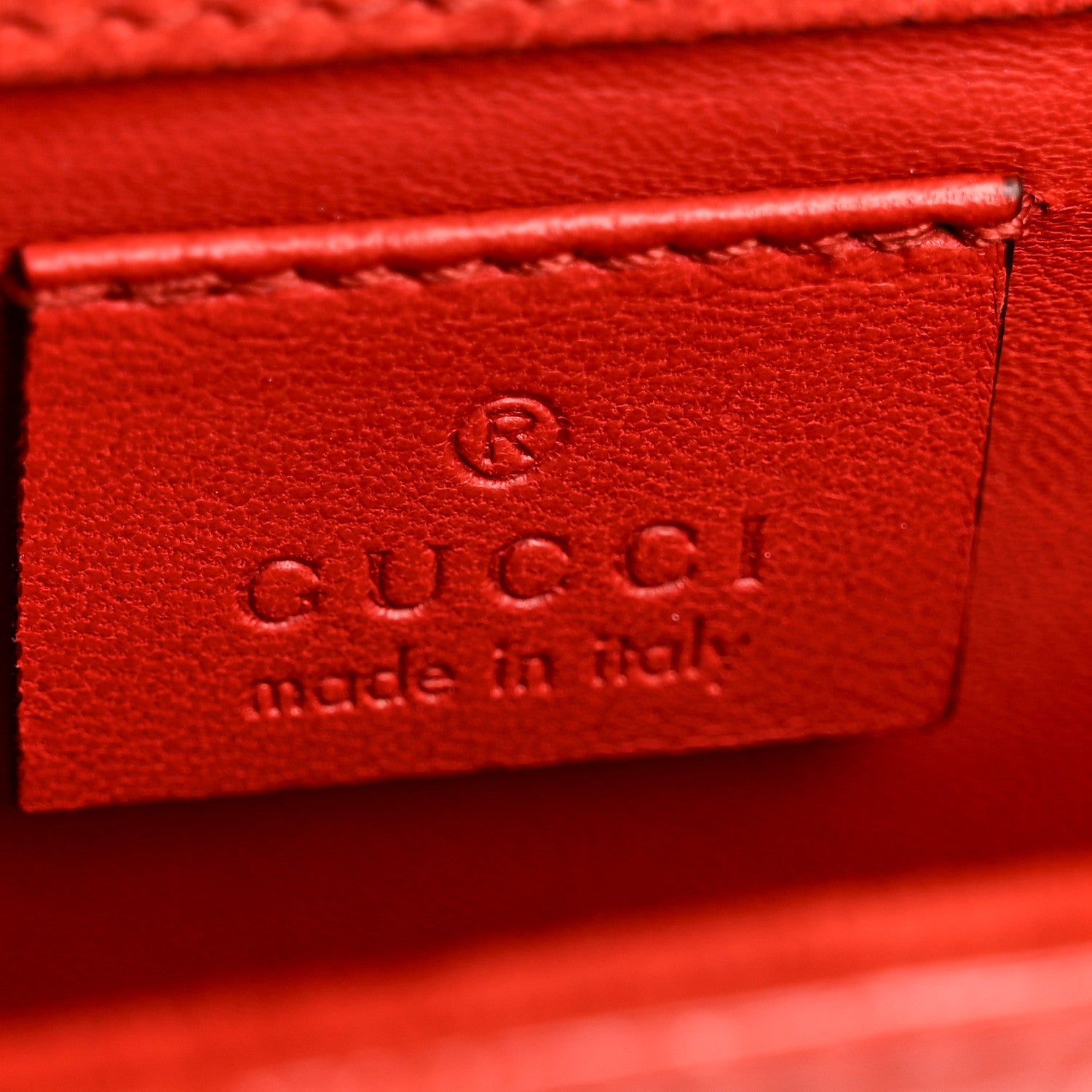 Patent MicroGCCIssima Small Broadway Clutch Red