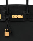 Togo Matte Alligator Birkin Touch 30 Black