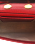 X DORAEMON Mini Vintage GG Supreme Monogram Mini Crossbody Bag Beige Cherry Red