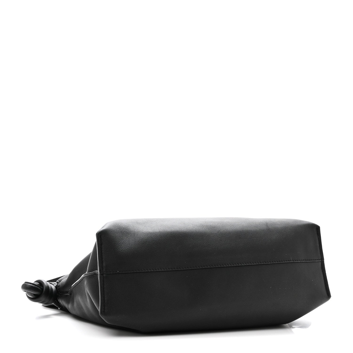 Nappa Calfskin Medium Flamenco Knot Clutch Black