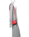 Saffiano Small Snapshot Camera Bag Red Beige