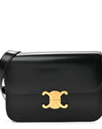 Shiny Calfskin Medium Triomphe Black
