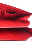 Box Calfskin Medium Classic Box Flap Bag Red