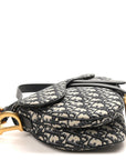 Oblique Saddle Bag Blue