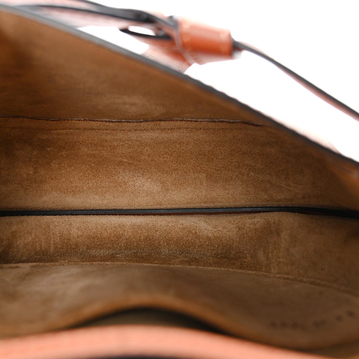 Calfskin Canvas Anagram Mini Gate Dual Bag Ecru Tan