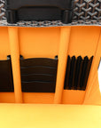 Goyardine Rolling Suitcase Trolley PM Black
